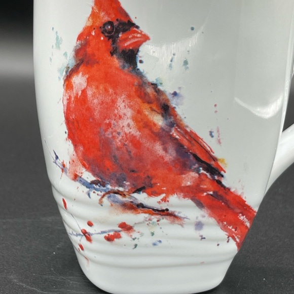 Dean Crouser Watercolor Cardinal Coffee Mug Tea Cup - Picture 2 of 7